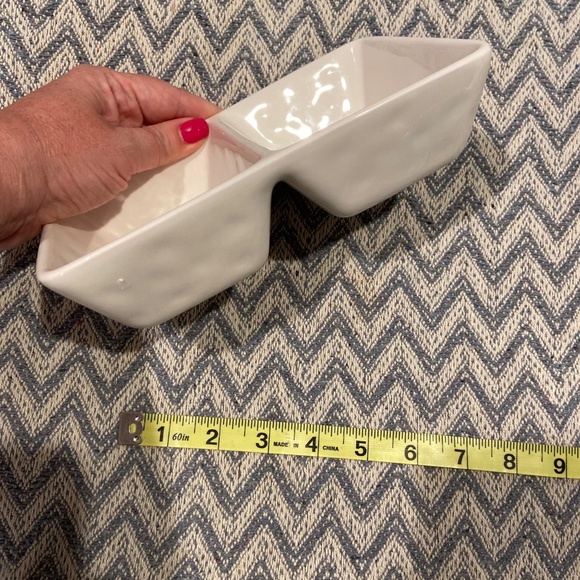 Rae Dunn “You’re Pretty” White Divided Trinket Tray 8x5 - Picture 5 of 5